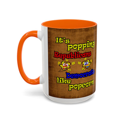 popping like popcorn - Accent Mug (brown papyrus)