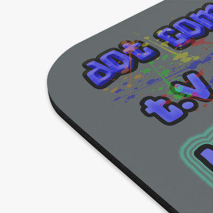 drop the beat - Mouse Pad (Rectangle) (dark grey)
