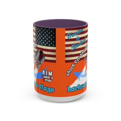 shoot for the stars - Accent Mug (orange)