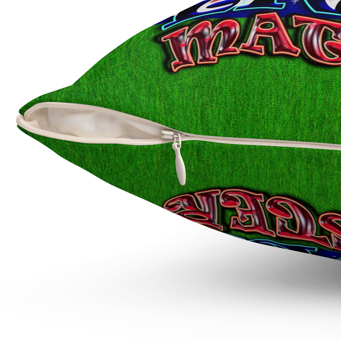 rw&b lives matter - Spun Polyester Square Pillow - ('snoops' background)