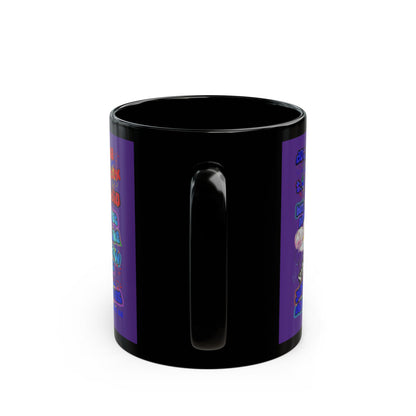 drop the beat - Black Mug (purple)