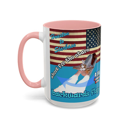 shoot for the stars - Accent Mug (turquoise)