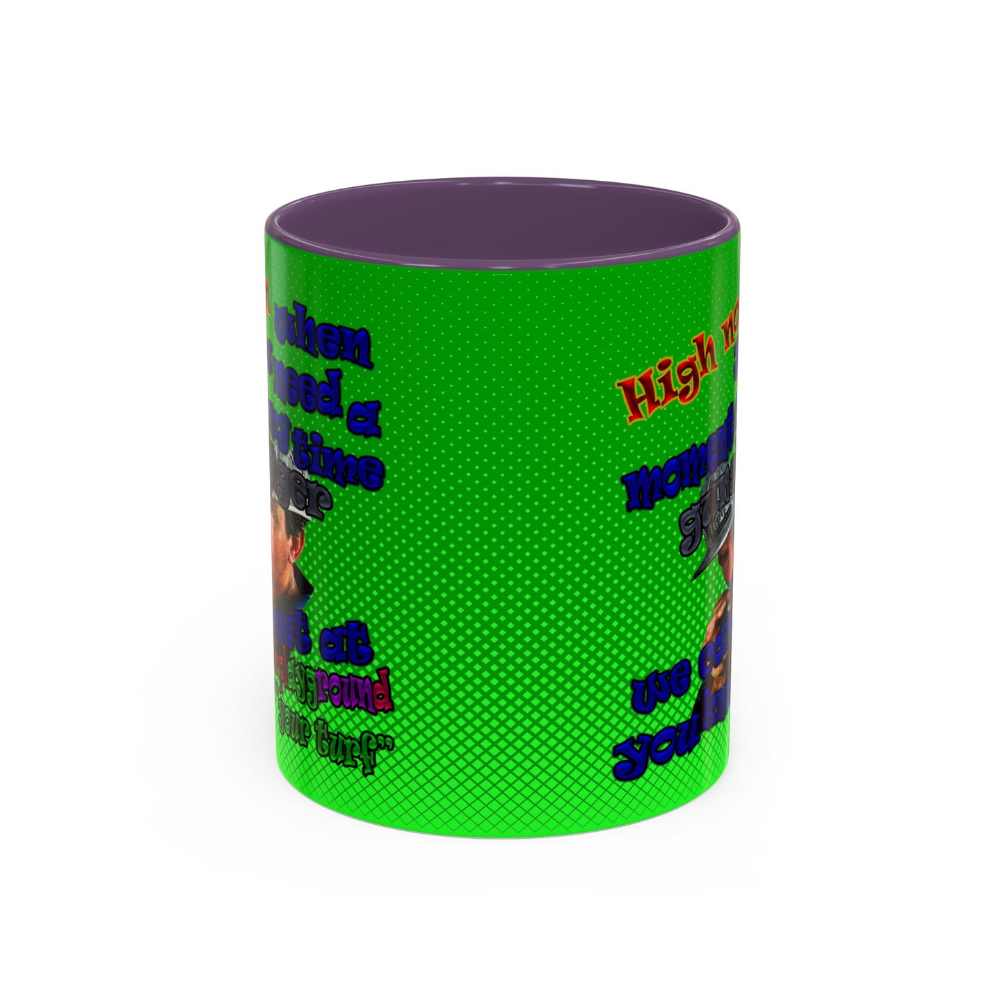 high noon - Accent Mug (logo green)