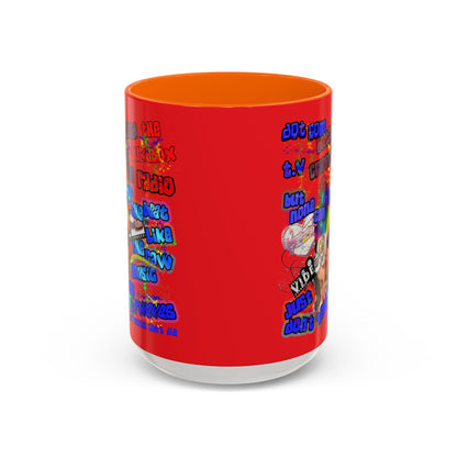 drop the beat - Accent Mug (yellow)