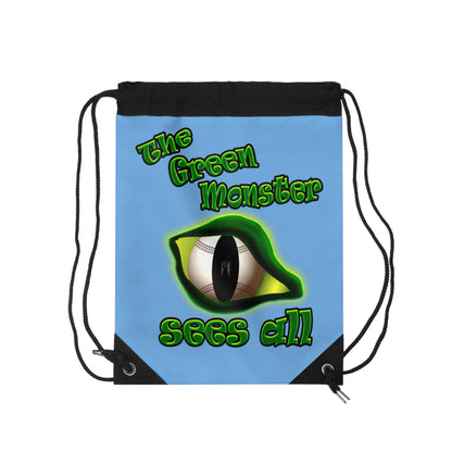 green monster - Drawstring Bag (light blue)