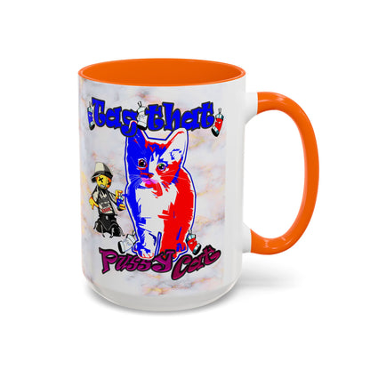 tag that - Accent Mug (white marble)
