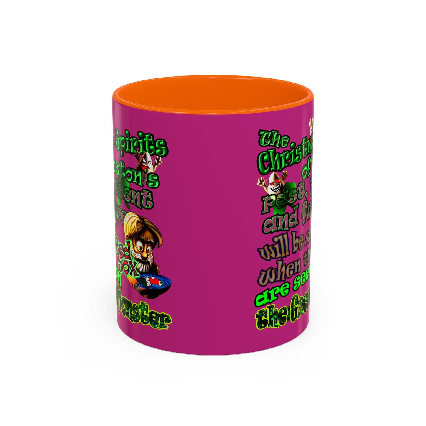 christmas spirits of boston - Accent Mug (pink)