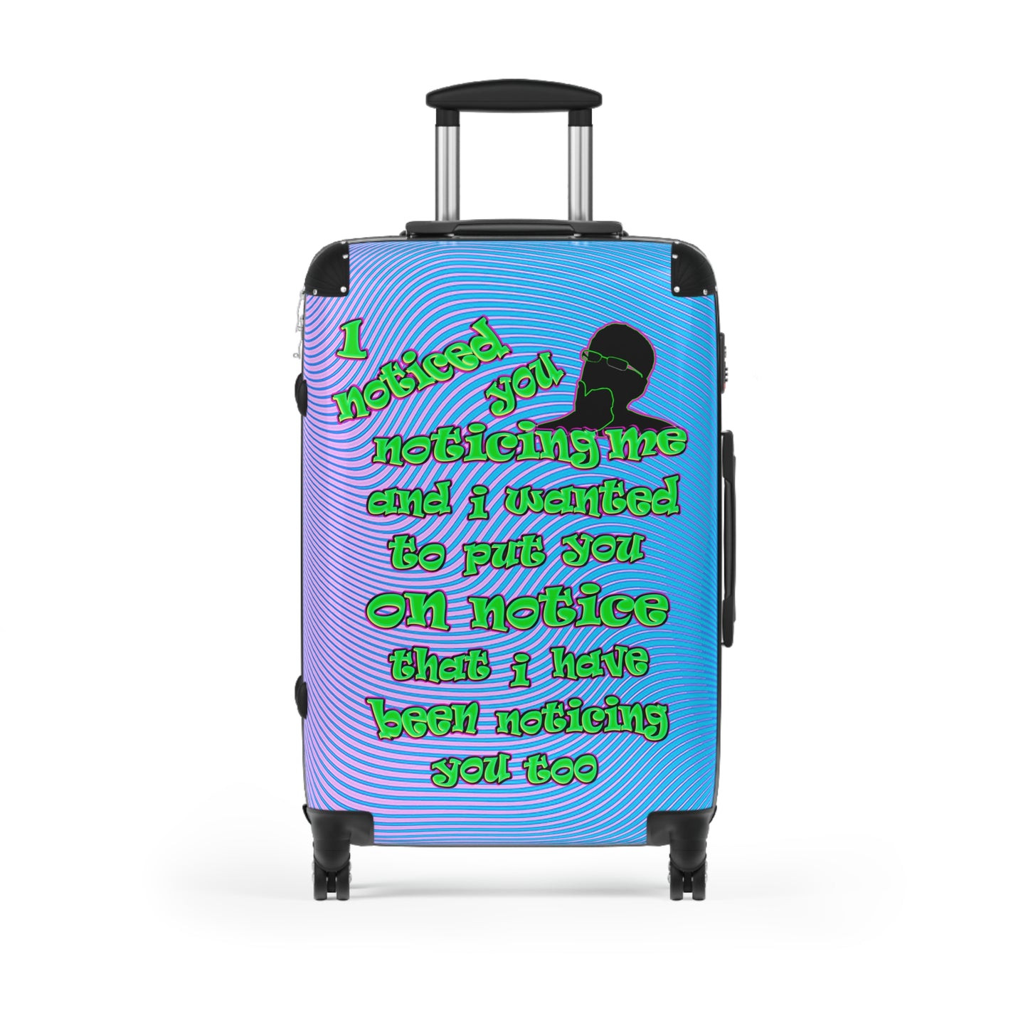 noticed you noticing - Suitcase (light blue-purple wave)