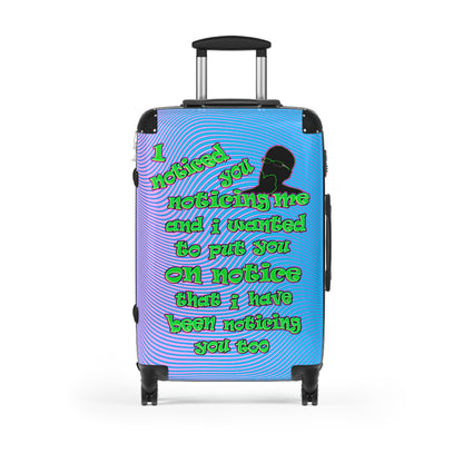 noticed you noticing - Suitcase (light blue-purple wave)