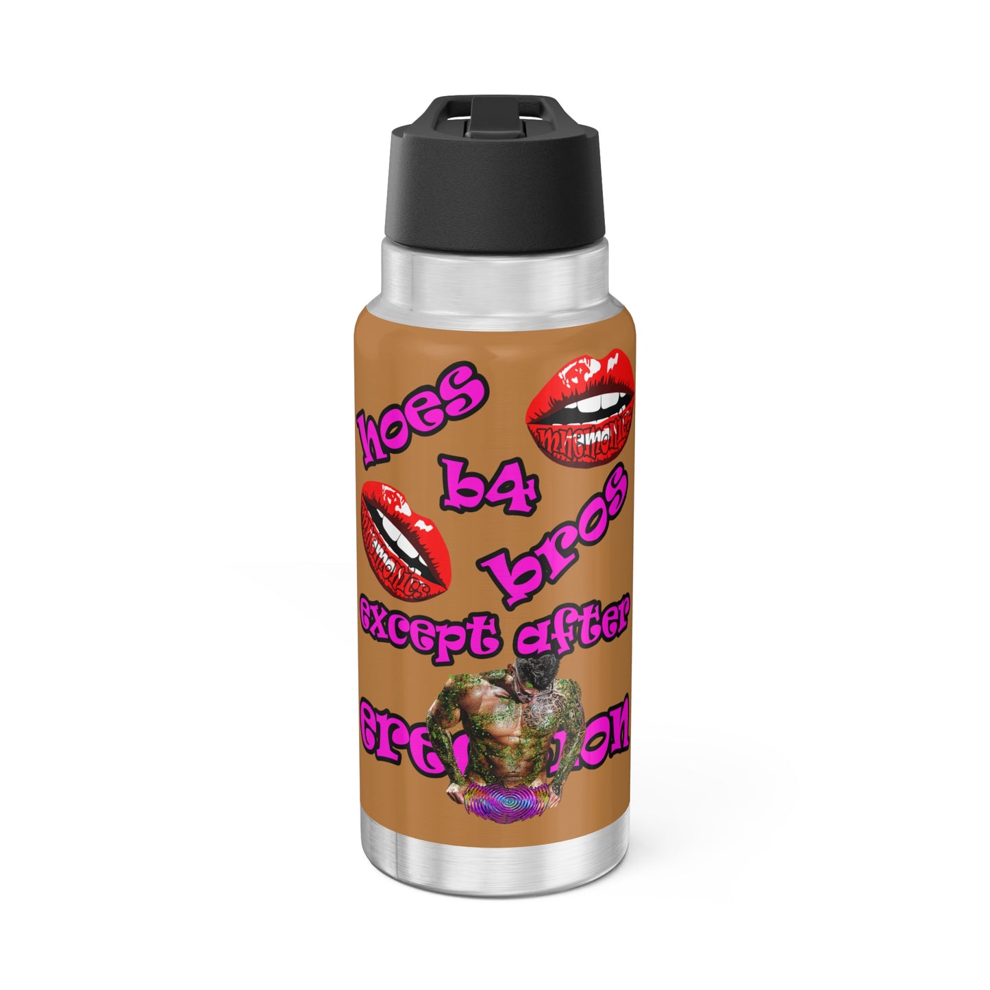 hoes b4 bros - Gator Tumbler, 32oz (light brown)
