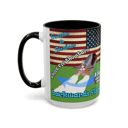 shoot for the stars - Accent Mug (green)