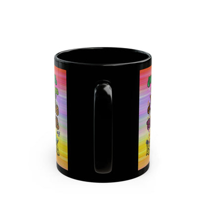 the bum's shit - Black Mug (color blur)