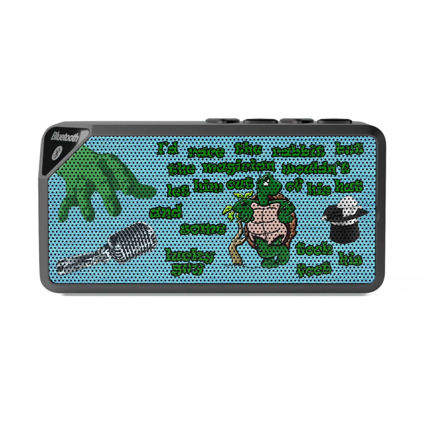 turtle race - Jabba Bluetooth Speaker (faded blue)