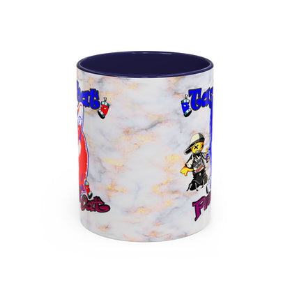 tag that - Accent Mug (white marble)