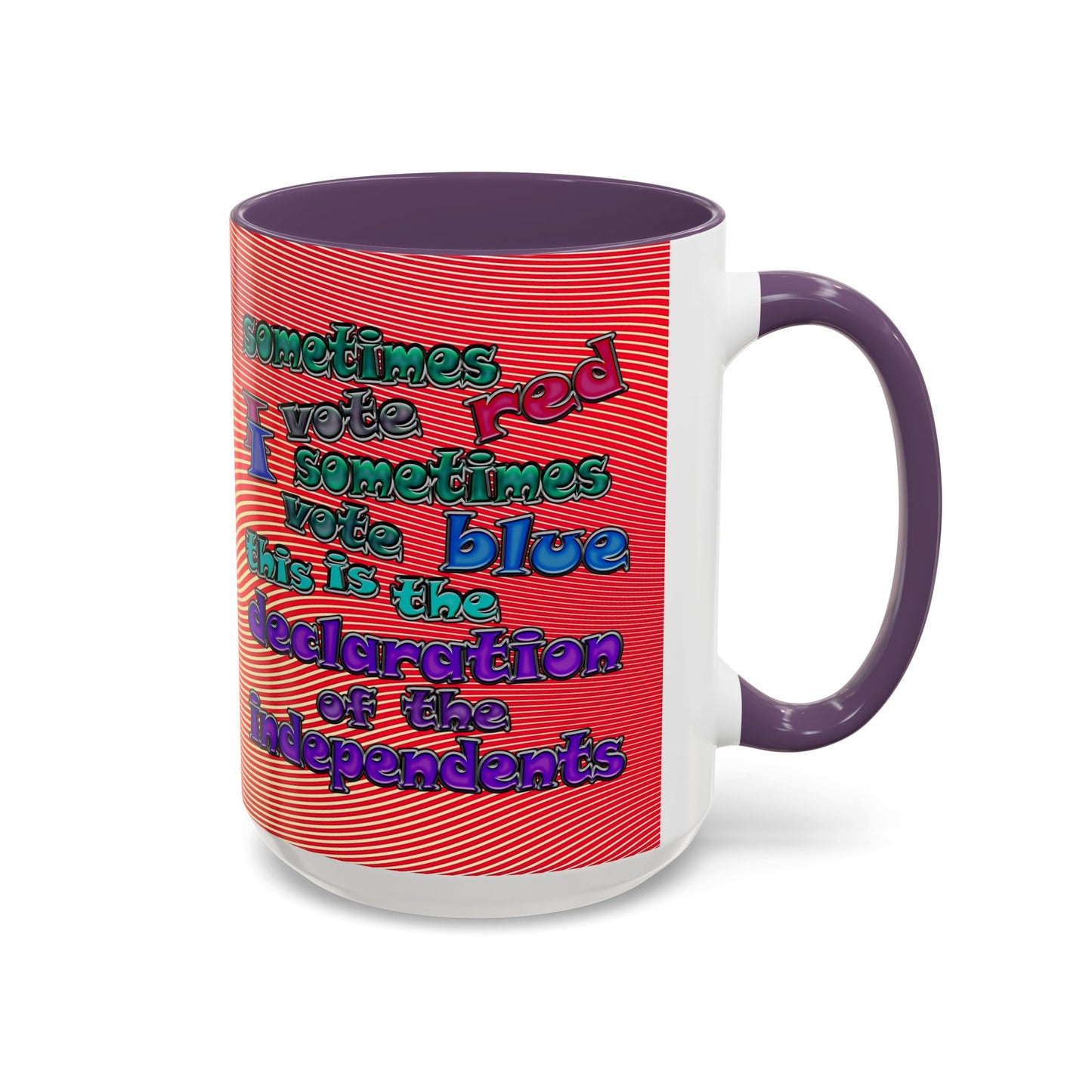 declaration of the independents - Accent Mug (yellow-orange wave)