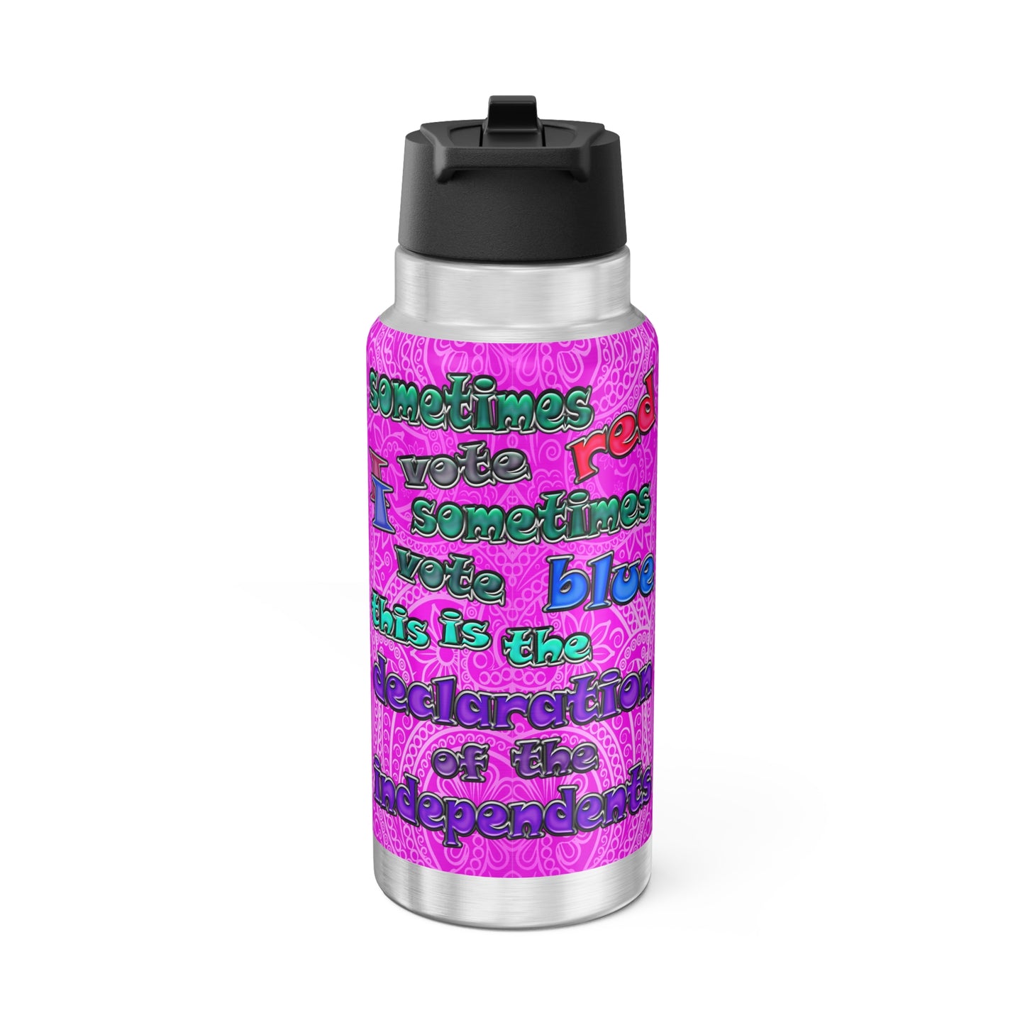 declaration of the independents - Gator Tumbler, 32oz  (pink swirl)