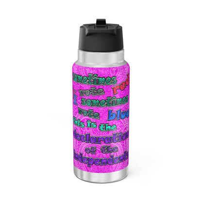 declaration of the independents - Gator Tumbler, 32oz  (pink swirl)