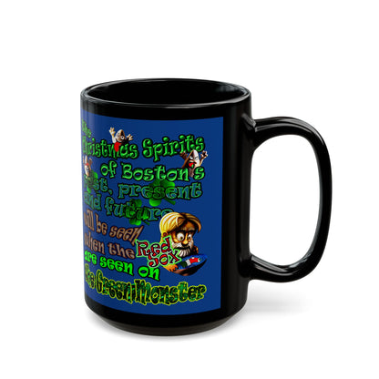 christmas spirits of boston - Black Mug (dark blue)