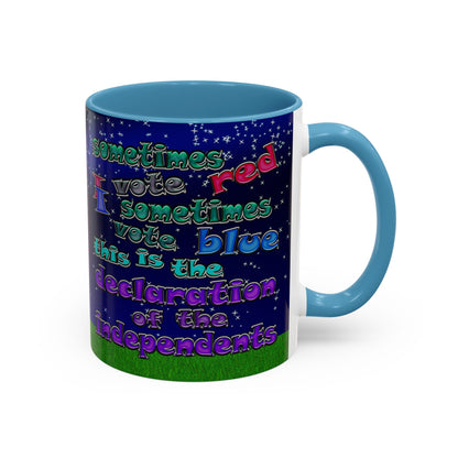 declaration of the independents - Accent Mug ('snoops' background)