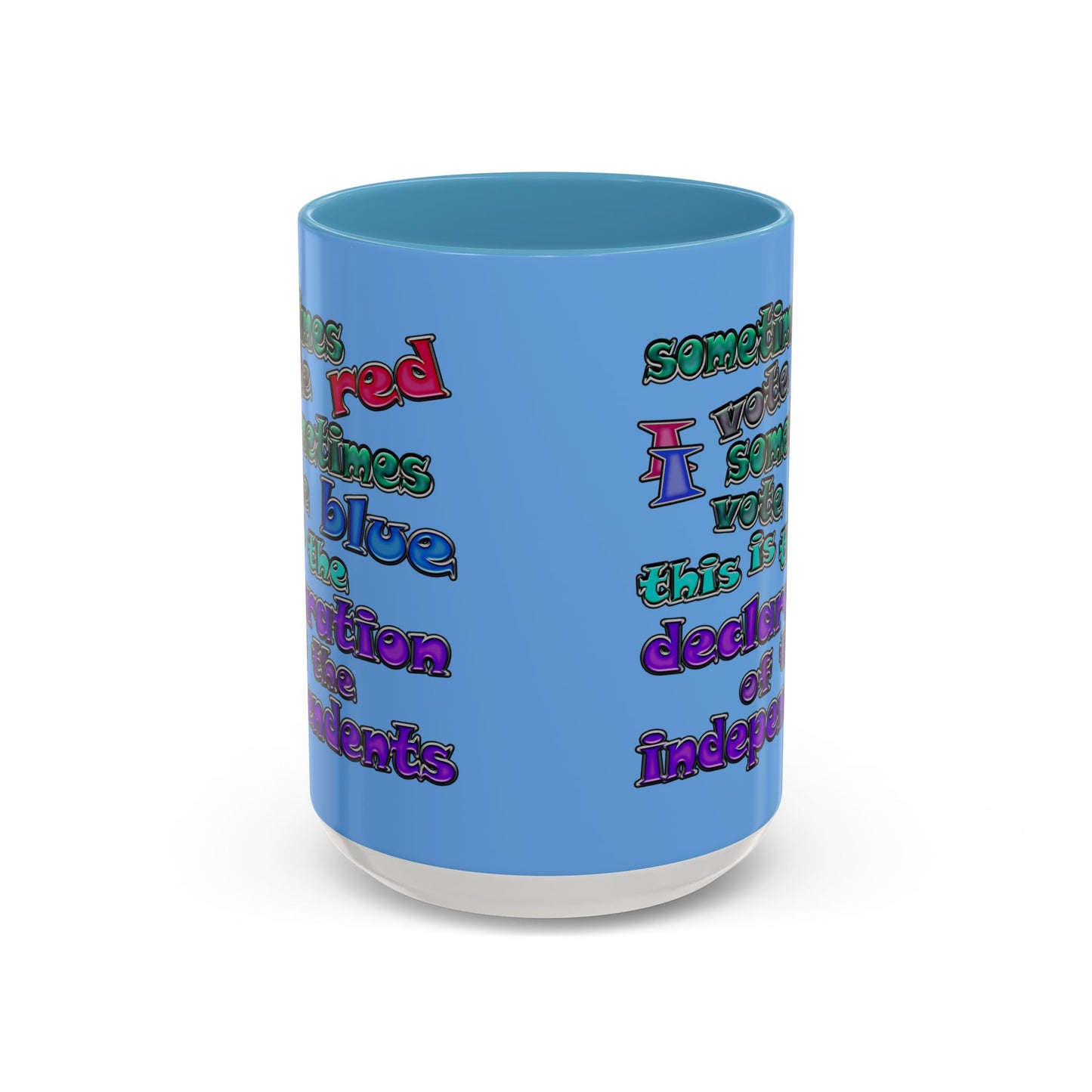 declaration of the independents - Accent Mug (light blue)
