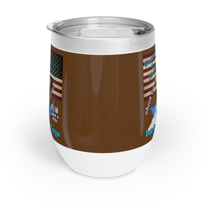 shoot for the stars - Chill Wine Tumbler (brown)
