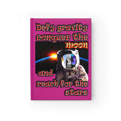 defy conquer reach - journal-blank (pink)