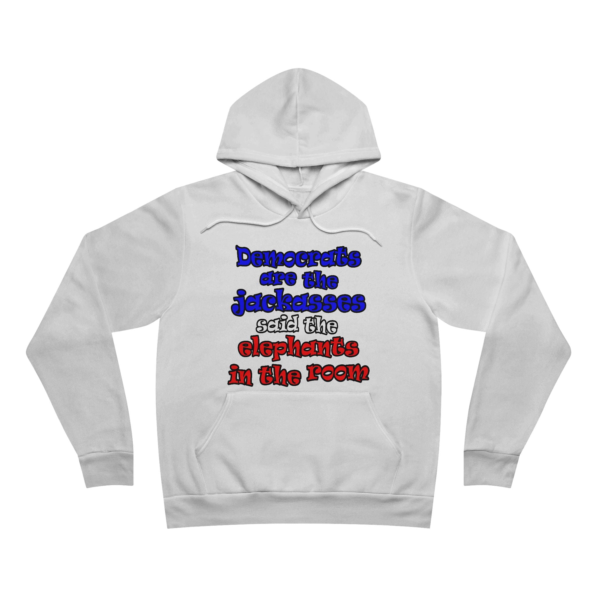 donkeys and elephants - Unisex Sponge Fleece Pullover Hoodie