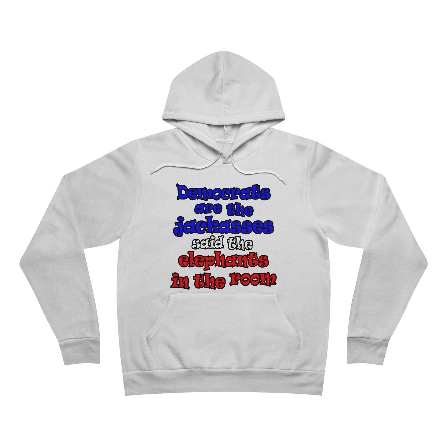 donkeys and elephants - Unisex Sponge Fleece Pullover Hoodie