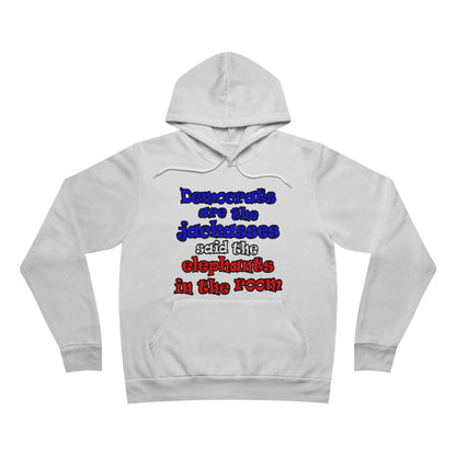 donkeys and elephants - Unisex Sponge Fleece Pullover Hoodie