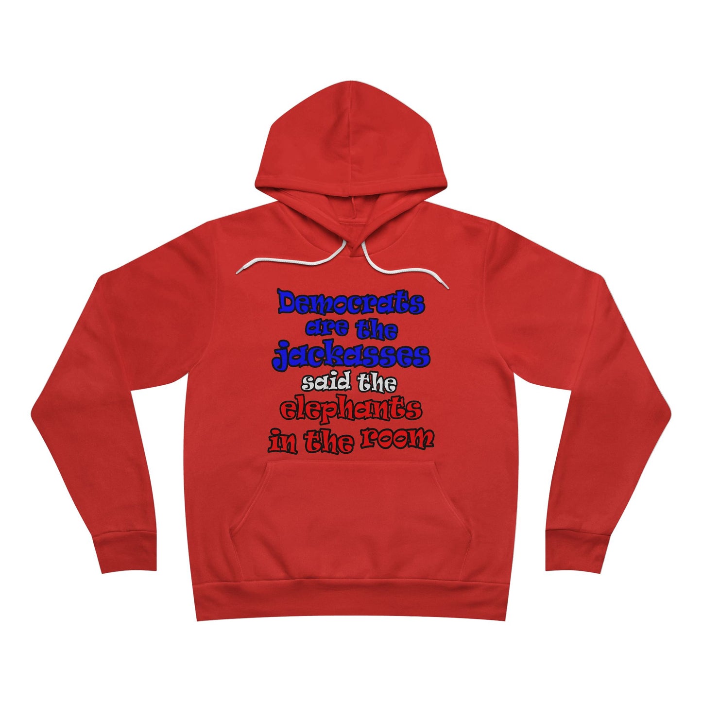 donkeys and elephants - Unisex Sponge Fleece Pullover Hoodie
