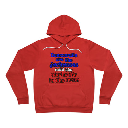 donkeys and elephants - Unisex Sponge Fleece Pullover Hoodie