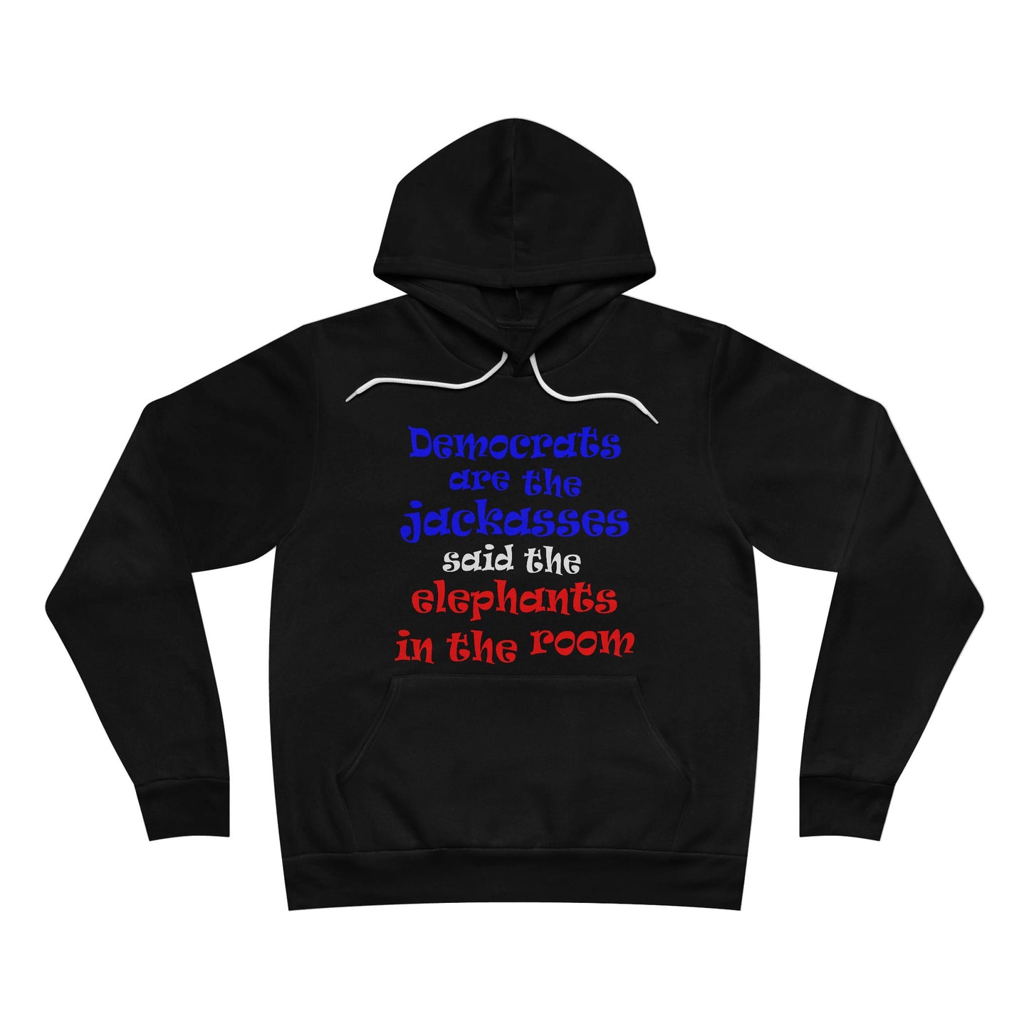 donkeys and elephants - Unisex Sponge Fleece Pullover Hoodie