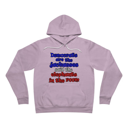 donkeys and elephants - Unisex Sponge Fleece Pullover Hoodie
