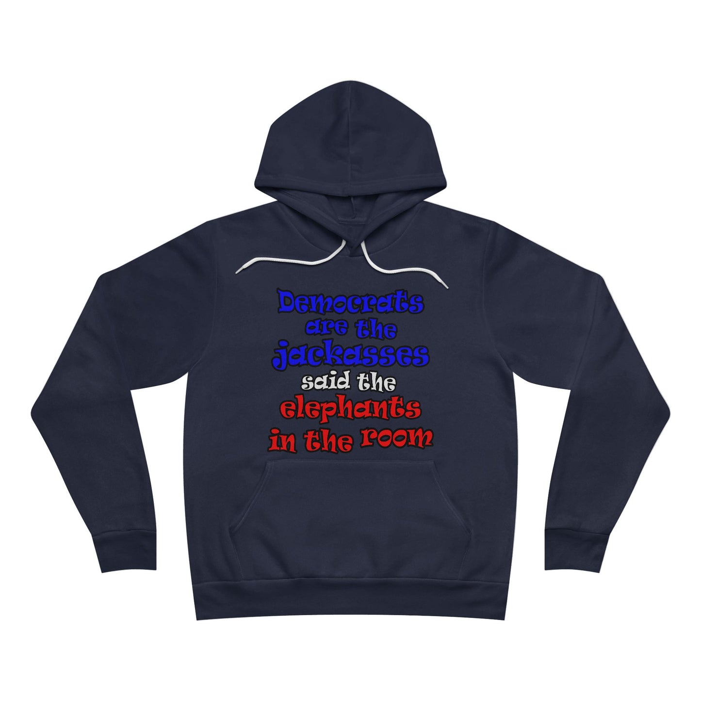 donkeys and elephants - Unisex Sponge Fleece Pullover Hoodie