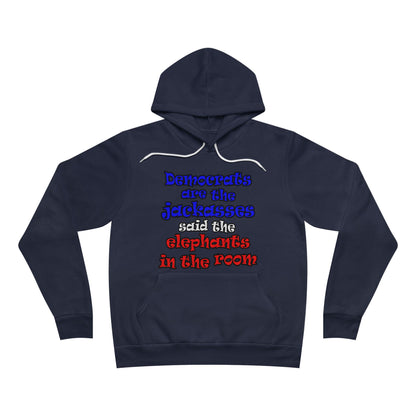 donkeys and elephants - Unisex Sponge Fleece Pullover Hoodie