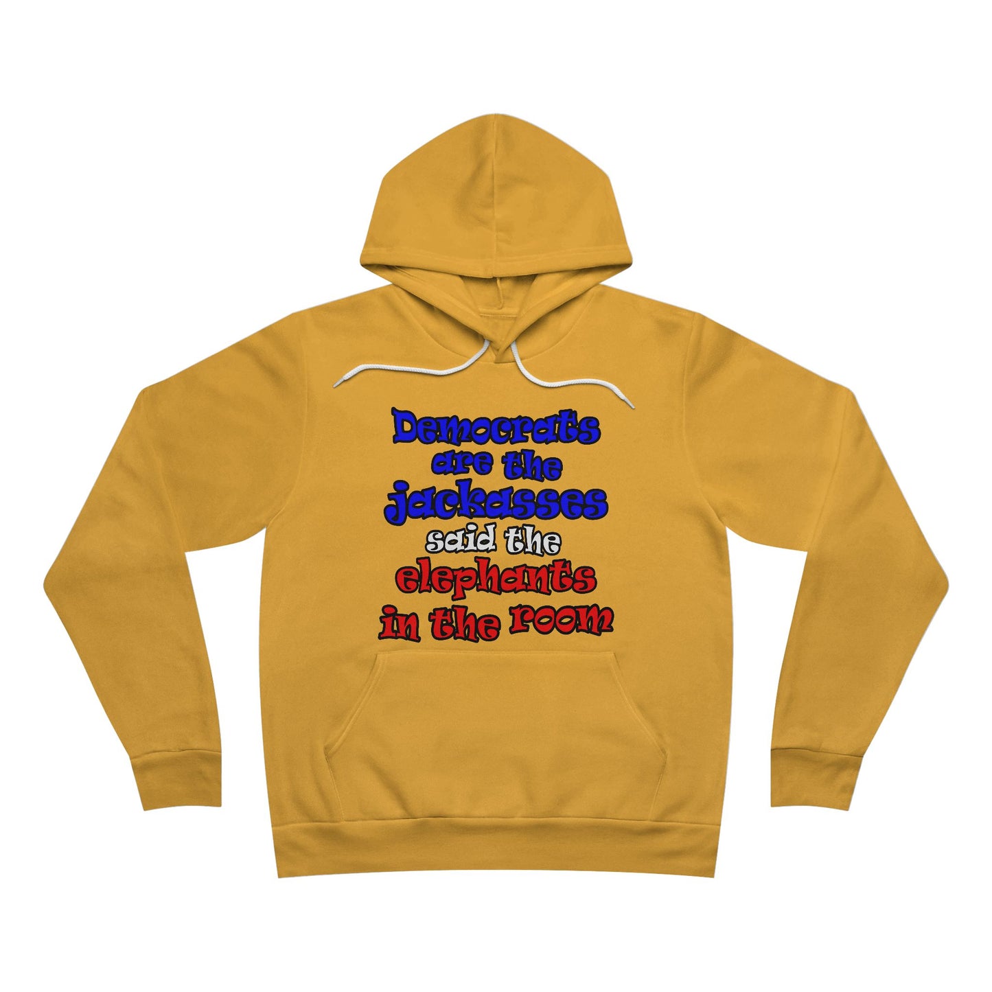 donkeys and elephants - Unisex Sponge Fleece Pullover Hoodie