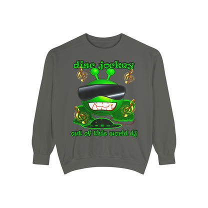 disc jockey - Unisex Garment-Dyed Sweatshirt