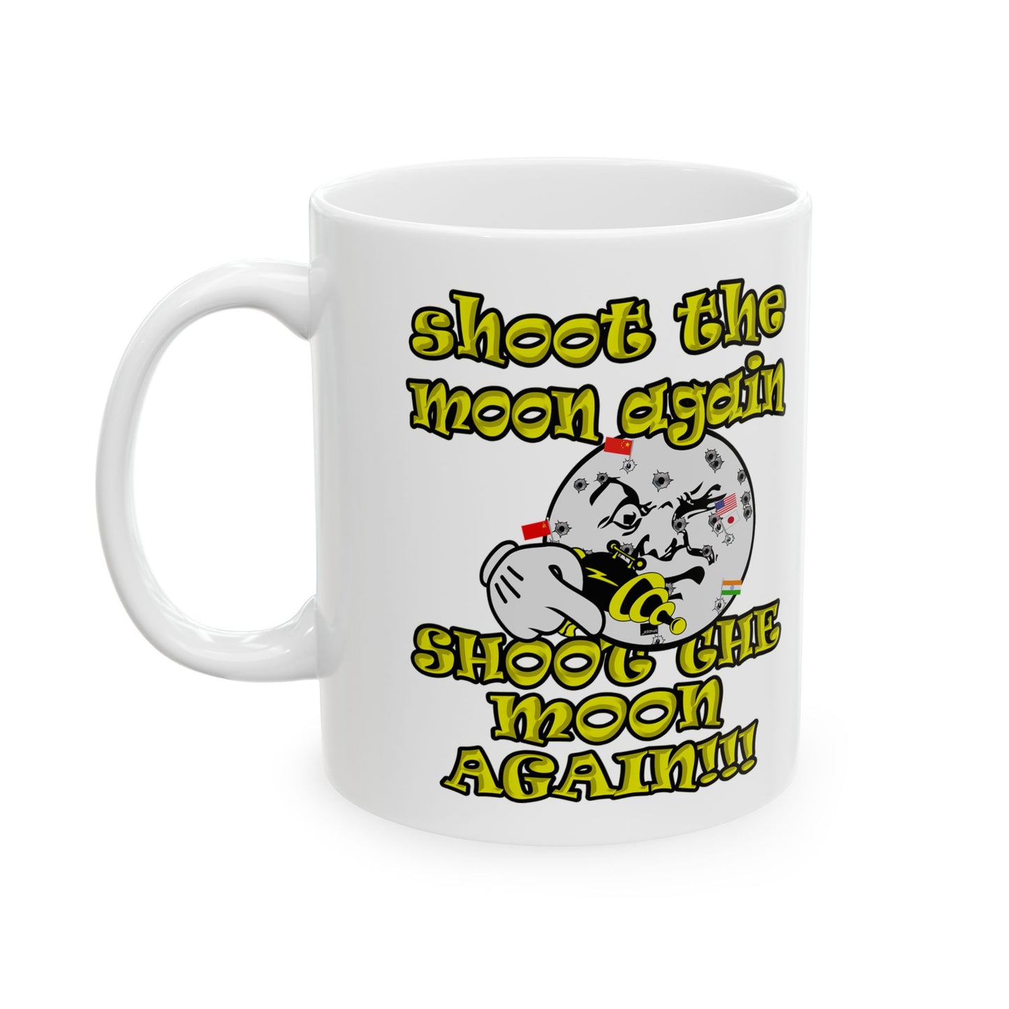 shoot the moon again - White Mug (white)