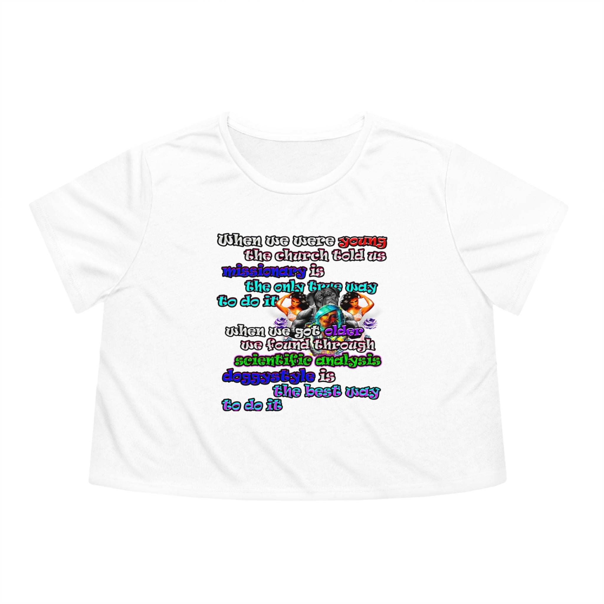 doggystyle - Women's Flowy Cropped Tee