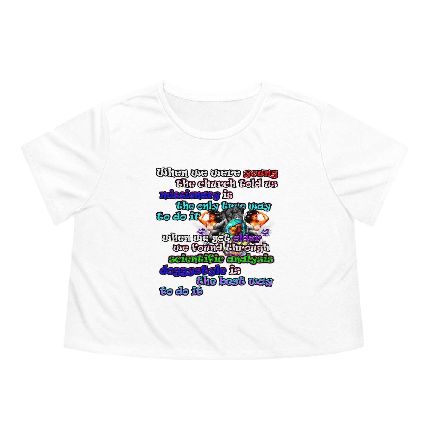 doggystyle - Women's Flowy Cropped Tee