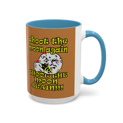 shoot the moon again - Accent Mug (light brown)