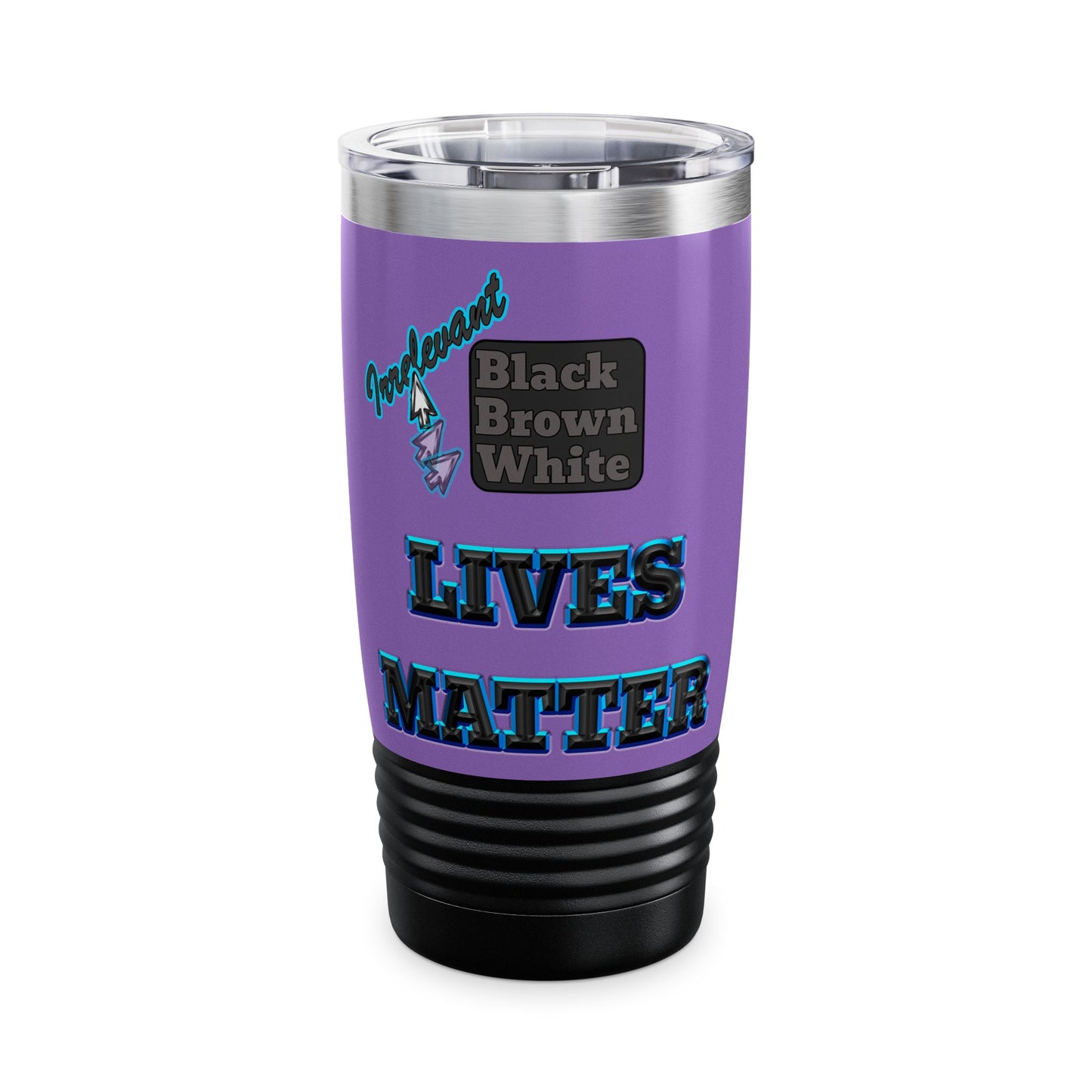 irrelevant - Ringneck Tumbler, 20oz (light purple)