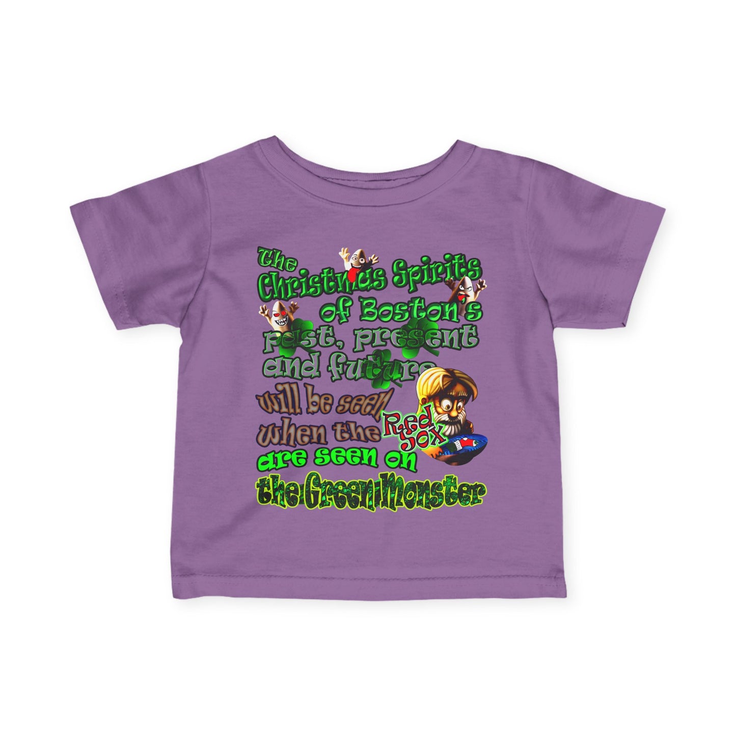 christmas spirits of boston - Infant Fine Jersey Tee