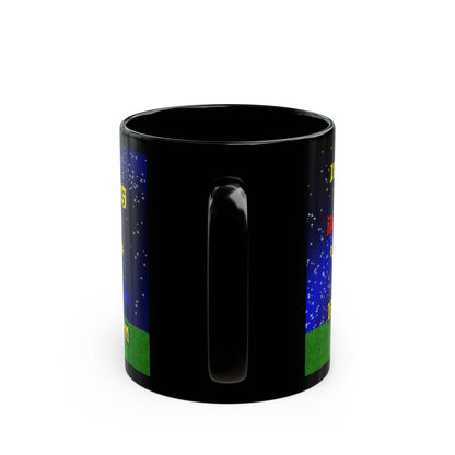 popping like popcorn - Black Mug ('snoops' background)