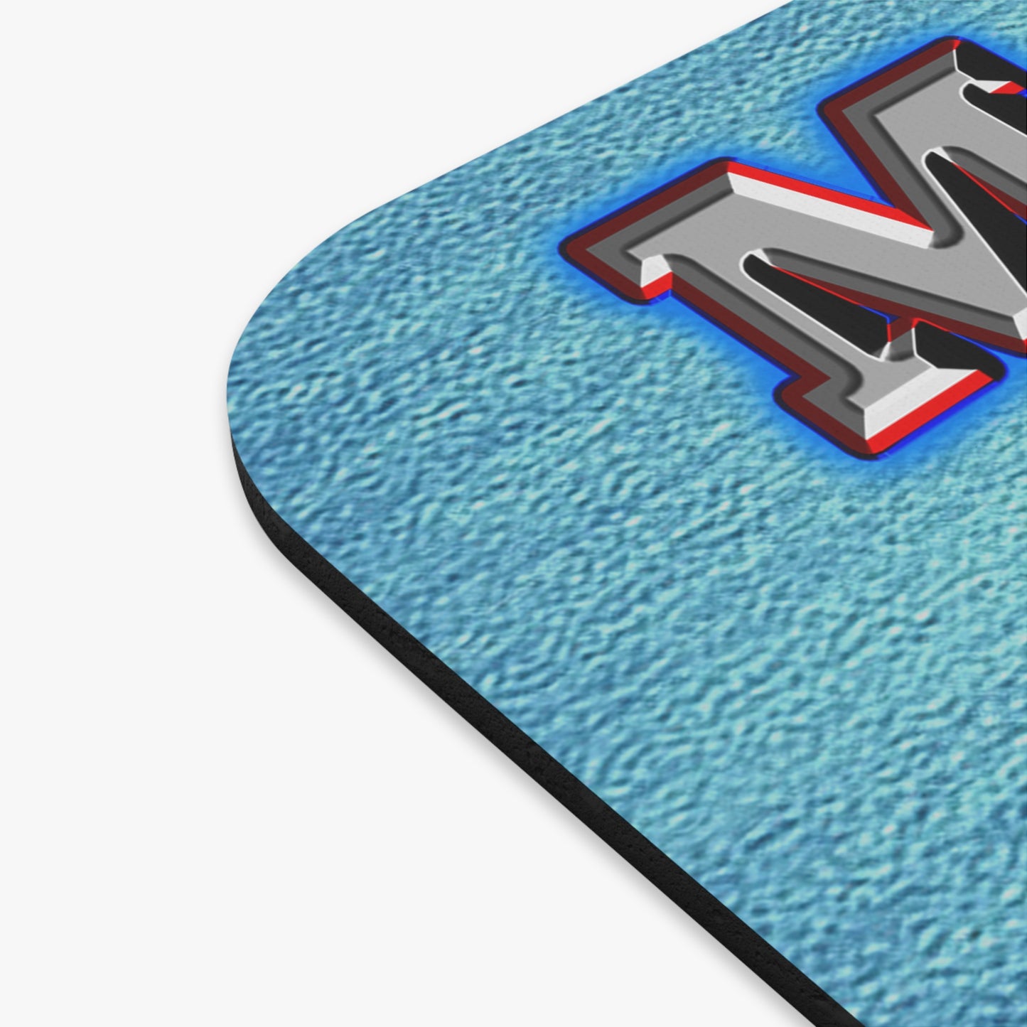 em cee squared - Mouse Pad (Rectangle) (faded blue)