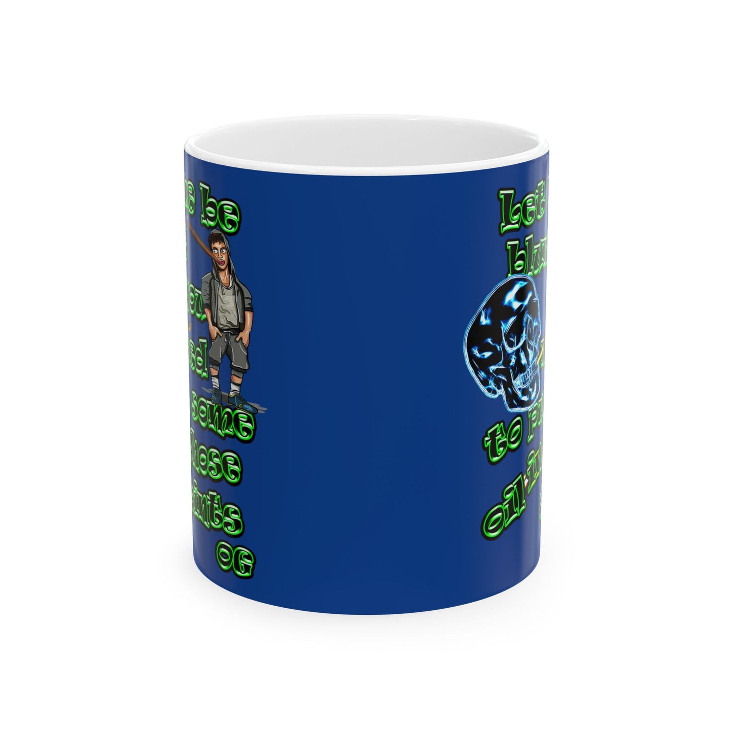og - White Mug (dark blue)