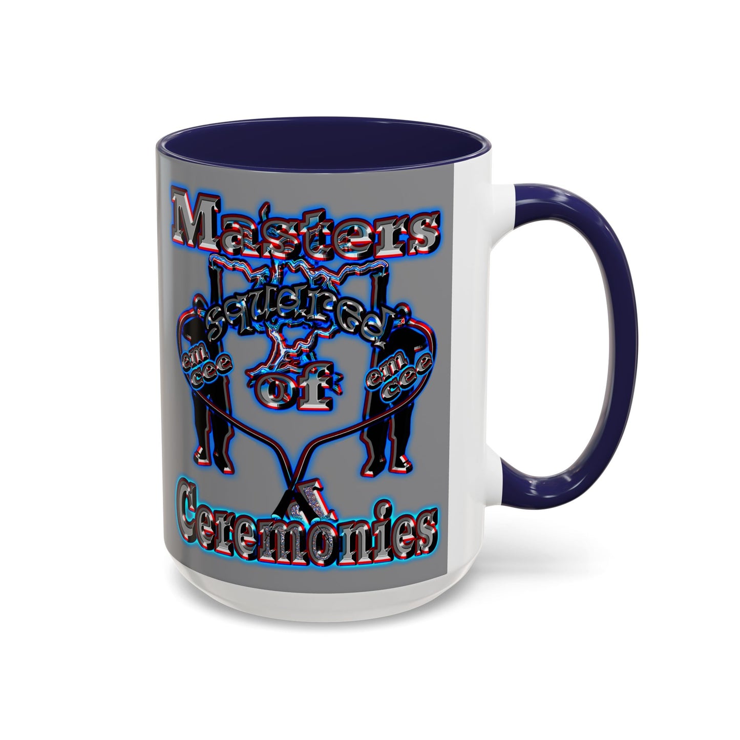 em cee squared - Accent Mug (grey)