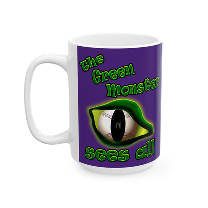green monster - White Mug (purple)