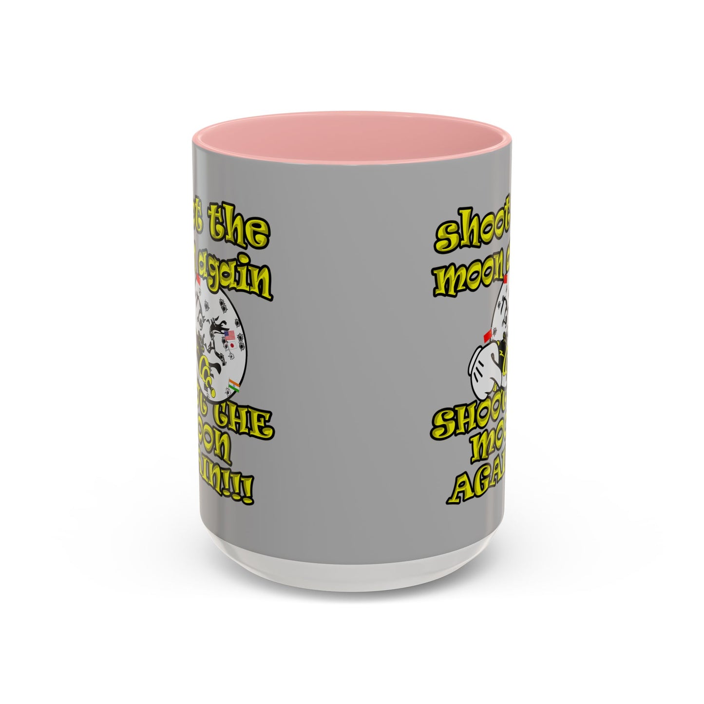 shoot the moon again - Accent Mug (light grey)