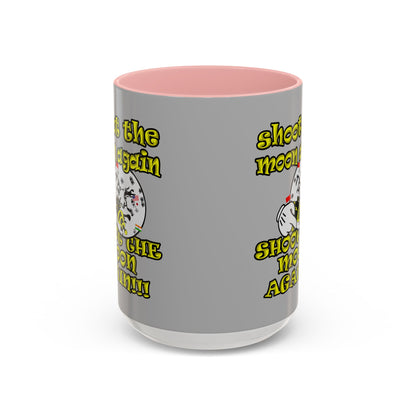 shoot the moon again - Accent Mug (light grey)